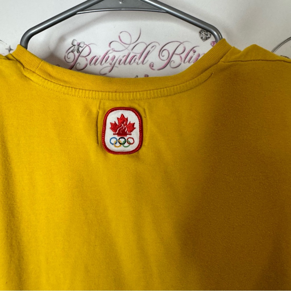Hudsonβs bay co Olympic mustard rusty Yellow Canada T-Shirt - Picture 6 of 8
